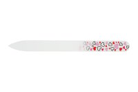 Glasfeile doppelseitig 14cm Herz Motiv 13,5cm