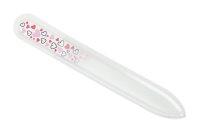 Glasfeile doppelseitig 14cm Herz Motiv 13,5cm
