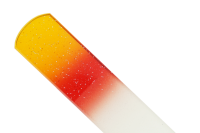Glasfeile Pediküre doppelseitig gelbrot mit Glitter...