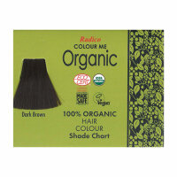 Organic Colour Me Dark Braun 100 g Pflanzenhaarfarbe mit 100% Grauabdeckung