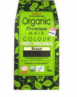 Organic Colour Me Braun 100 g Pflanzenhaarfarbe mit 100% Grauabdeckung