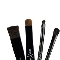 Coppelo ColorXpress Puder für Ansatz und Augenbrauen dunkelbraun - schwarz 2x 4g
