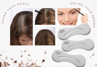 Coppelo ColorXpress Puder für Ansatz und Augenbrauen dunkelblond - braun 2x 4g