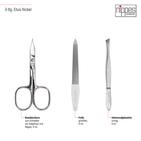 Nippes Trendy Maniküre-Set 3-teilig grün