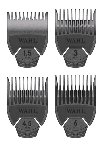 Aufsteckkamm Set Wahl Chro-Mini Trimmer 1,5 - 6mm