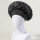 Bonnet Schlafhaube Satin schwarz