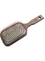 Nippes Pneumatic-Paddel-Haarbürste Breit Holzborsten