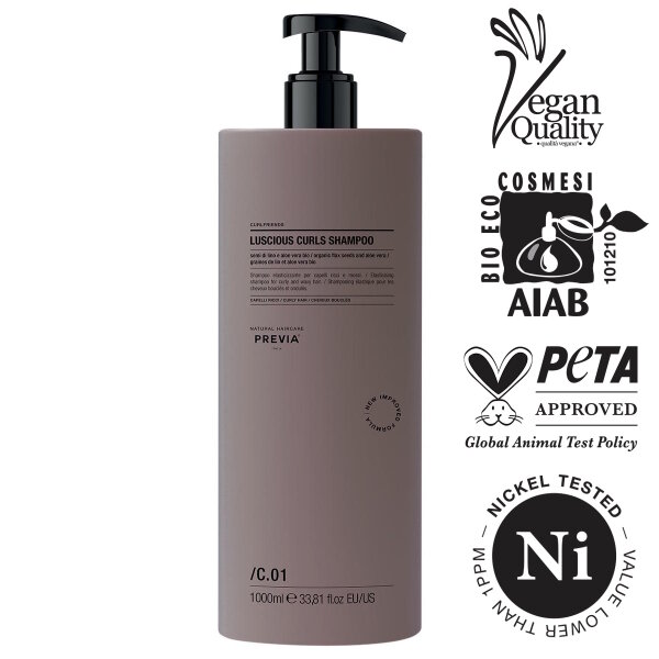 Previa Curlfriends Luscious Curls Shampoo 1000 ml inkl. Pumpe
