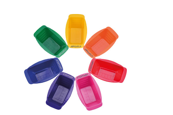 Färbeschalen Set Rainbow mini 7-teilig bunt Stecksystem ideal für Färben mit mehreren Farben