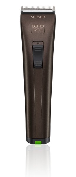 Moser Genio Pro braun-metallic Wechselakku Haarschneidemaschine inkl. 2 XL-Power Akkus