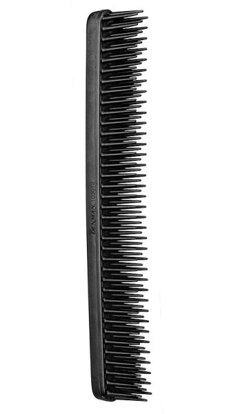 Denman Tame & Tease Styling Comb schwarz Multifunktions-Kamm zum schnellen Entwirren