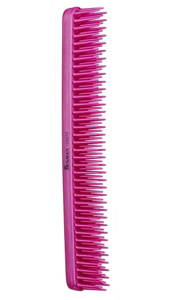 Denman Tame & Tease Styling Comb pink Multifunktions-Kamm zum schnellen Entwirren
