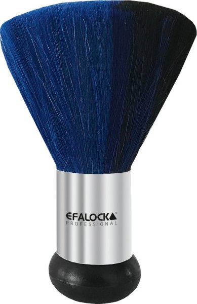 Efalock Nackenpinsel 11cm schwarz/blau aus weichem Ziegenhaar