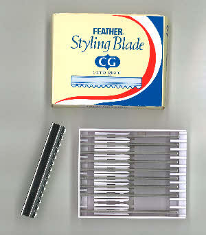 Ersatzklingen Feather Messer 10er Pack Styling Blade
