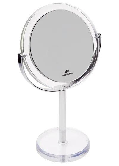 Standspiegel Acrylglas mit Metallständer 10-fach Vergrößerung Spiegel 16 cm Höhe 30,5 cm