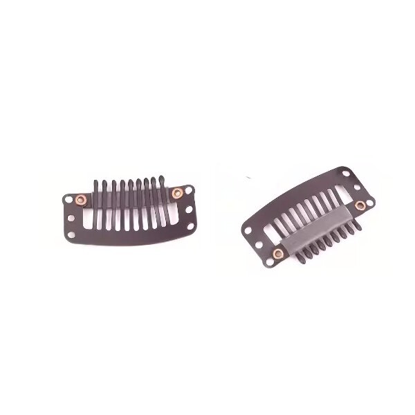 Hair Clips Toupetclips 3,2 cm 2 Stück braun