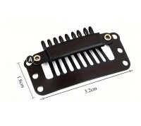 Hair Clips Toupetclips 3,2 cm 2 Stück braun